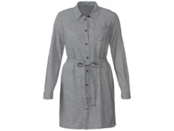 Damen Flanell-Longbluse aus reiner Baumwolle