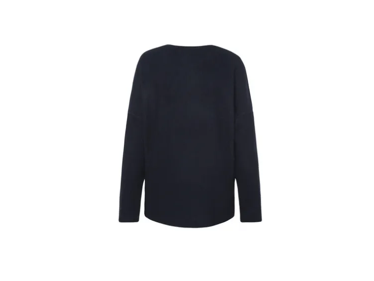 Damen Flauschpullover mit Glitterdruck