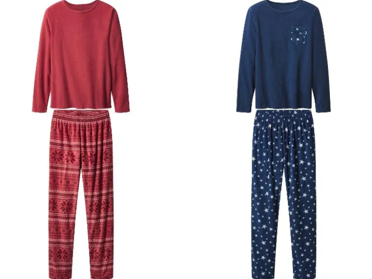 Damen Fleece-Pyjama