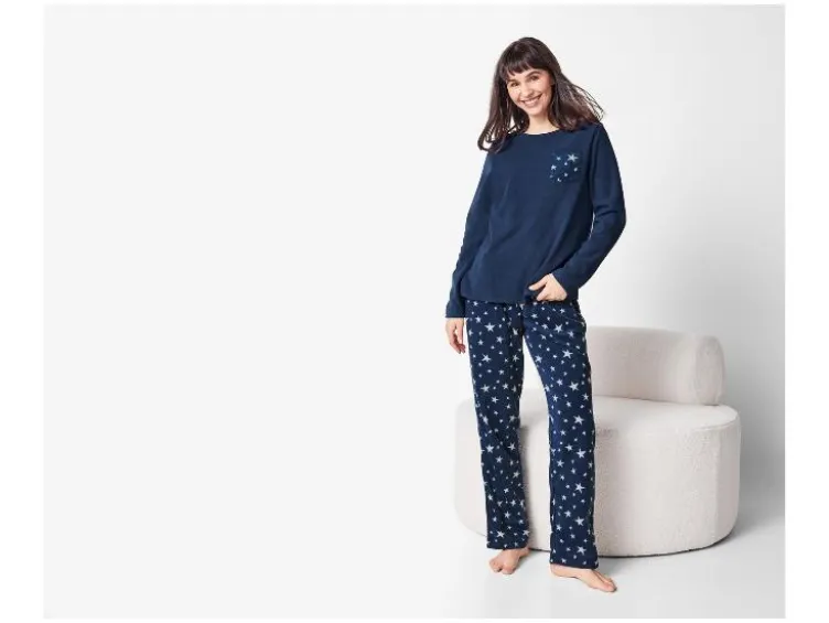 Damen Fleece-Pyjama