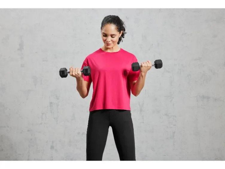 Damen Funktionsshirt, mit recyceltem Material