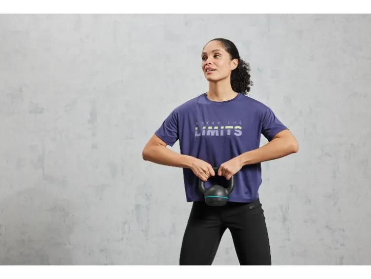 Damen Funktionsshirt, mit recyceltem Material