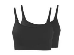 Damen Gerippte Bustiers, 2 Stück