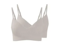 Damen Gerippte Bustiers, 2 Stück