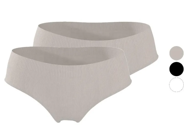 Damen Gerippte Hipster, 2 Stück