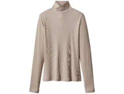Damen Gerippte Rollkragenshirts, 2 Stück