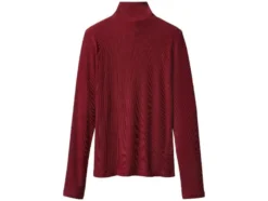 Damen Gerippte Rollkragenshirts, 2 Stück