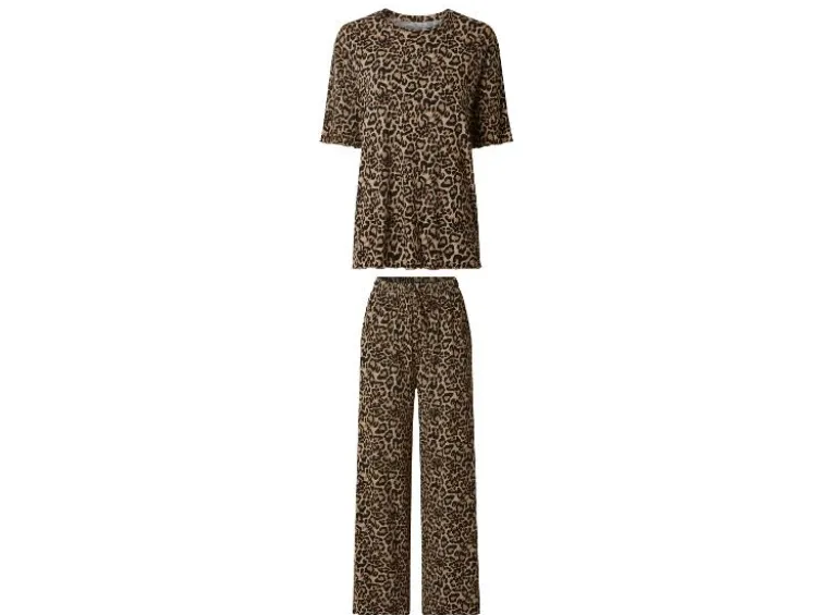 Damen Gerippter Premium Pyjama