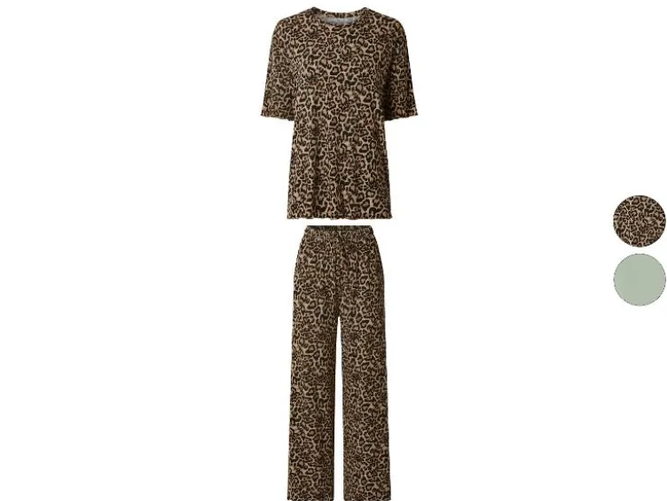 Damen Gerippter Premium Pyjama