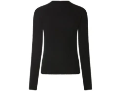 Damen Gerippter Strickpullover