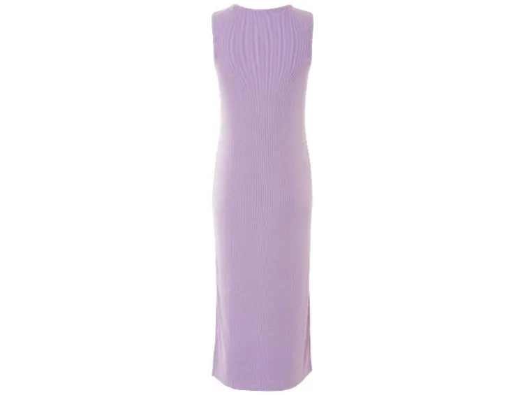 Damen Geripptes Kleid, figurbetont geschnitten
