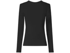 Damen Geripptes Langarmshirt