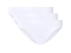 Damen Gerippte Slips, 3 Stück
