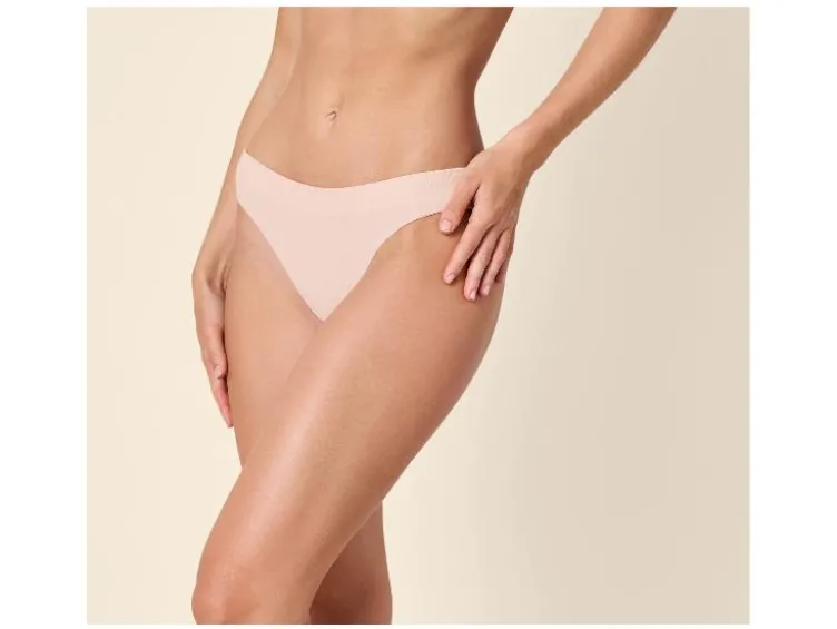 Damen Gerippte Slips, 3 Stück
