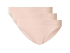 Damen Gerippte Slips, 3 Stück