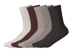 Damen Gerippte Socken / Socken, 5 Stück