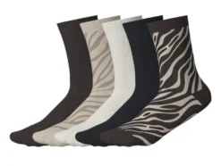 Damen Gerippte Socken / Socken, 5 Stück