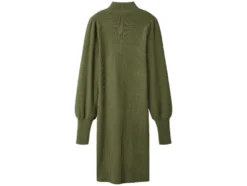 Damen Geripptes Strickkleid