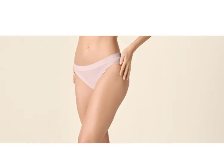 Damen Gerippte Strings, 3 Stück