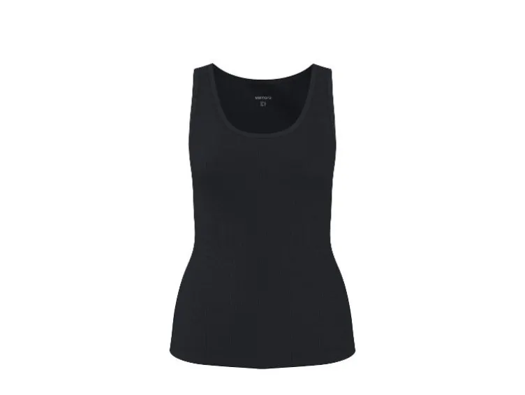 Damen Gerippte Tops, 2 Stück