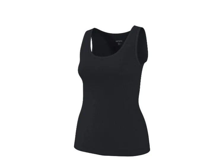 Damen Gerippte Tops, 2 Stück