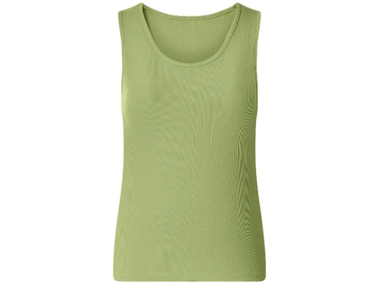 Damen Gerippte Tops, 2 Stück