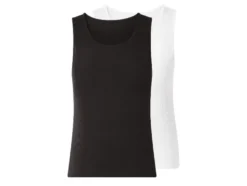 Damen Gerippte Tops, 2 Stück