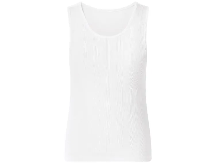 Damen Gerippte Tops, 2 Stück