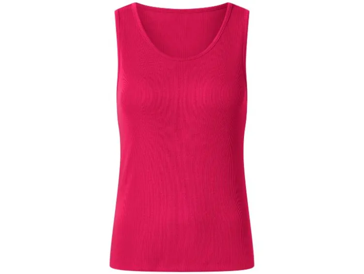 Damen Gerippte Tops, 2 Stück
