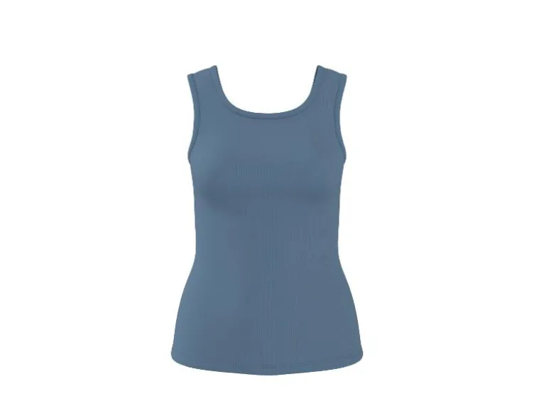 Damen Gerippte Tops, 2 Stück