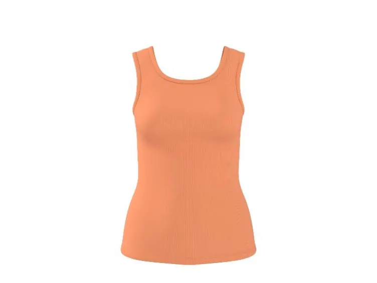 Damen Gerippte Tops, 2 Stück