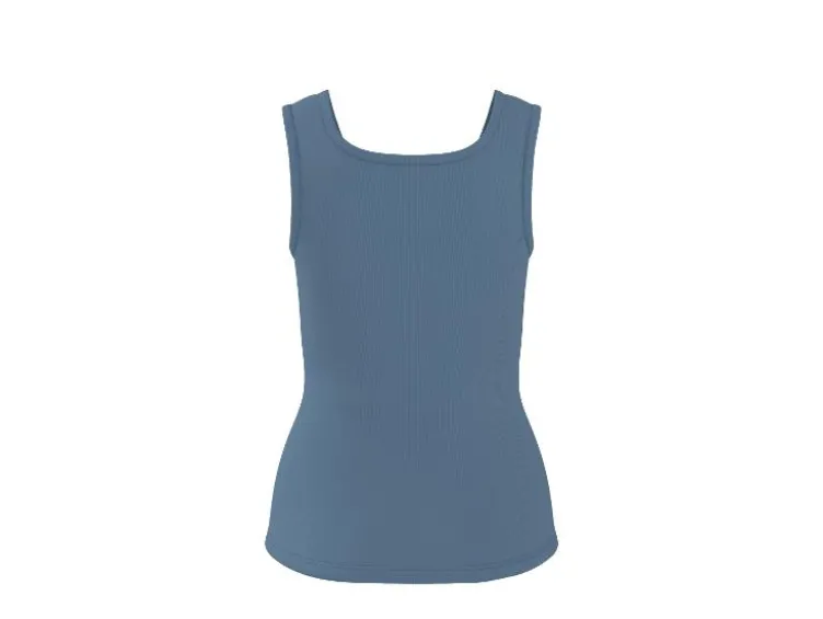 Damen Gerippte Tops, 2 Stück