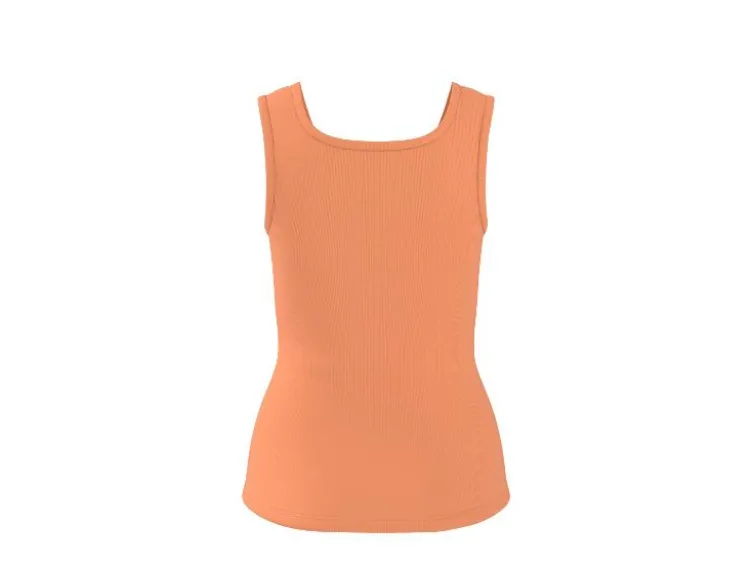 Damen Gerippte Tops, 2 Stück