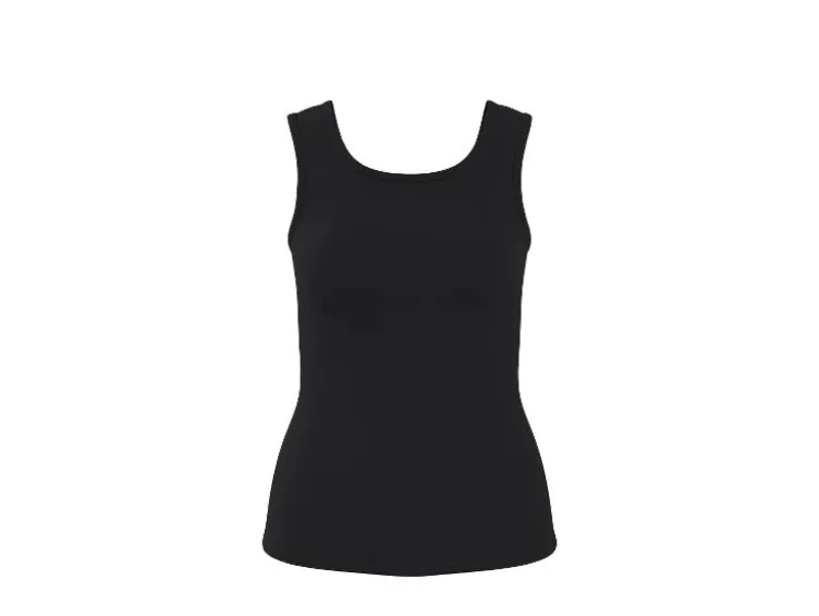 Damen Gerippte Tops, 2 Stück