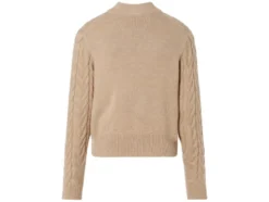 Damen Grobstick-Pullover mit Stehkragen