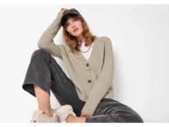 Damen Grobstrick-Cardigan