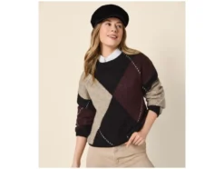 Damen Grobstrick-Pullover