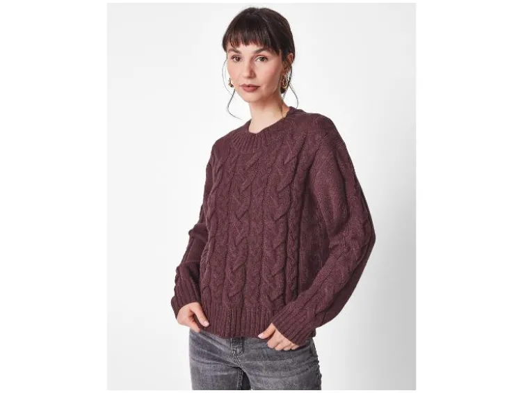 Damen Grobstrick-Pullover