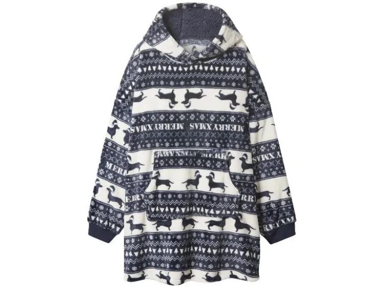 Damen/Herren Plüsch-Hoodie
