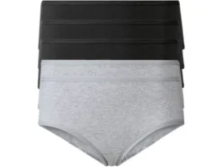 Damen Hipster, 5 Stück, hoher Baumwollanteil