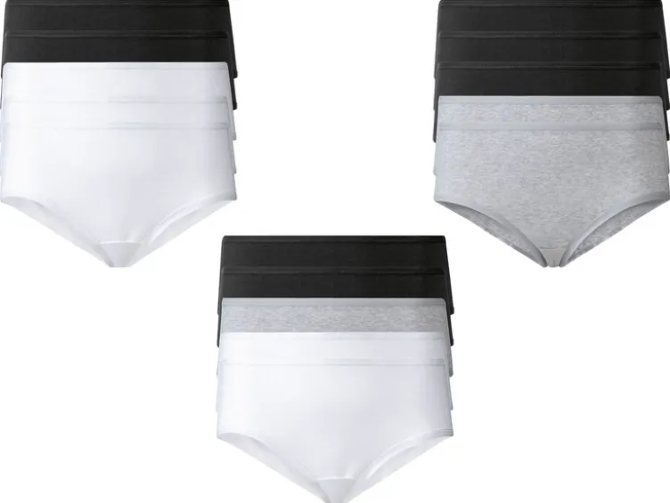 Damen Hipster, 5 Stück, hoher Baumwollanteil