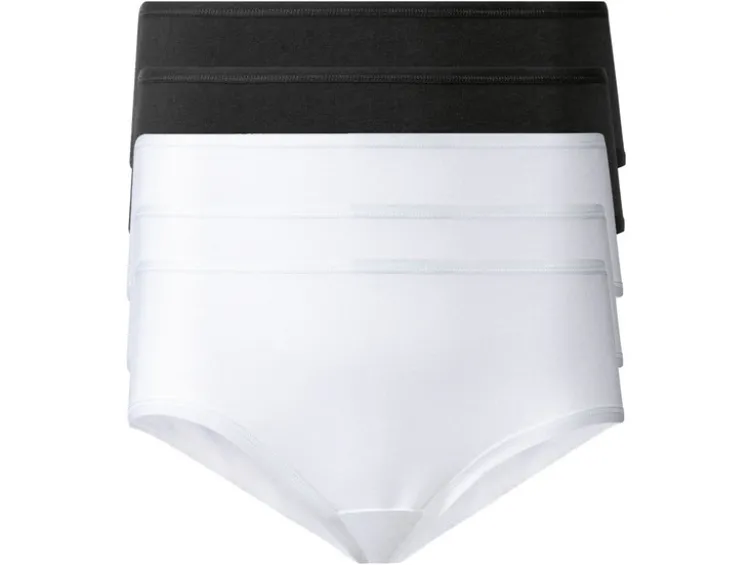 Damen Hipster, 5 Stück, hoher Baumwollanteil