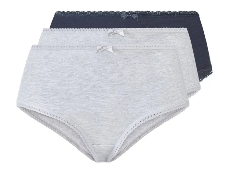 Damen Hipster, 3 Stück, mit hohem Baumwollanteil