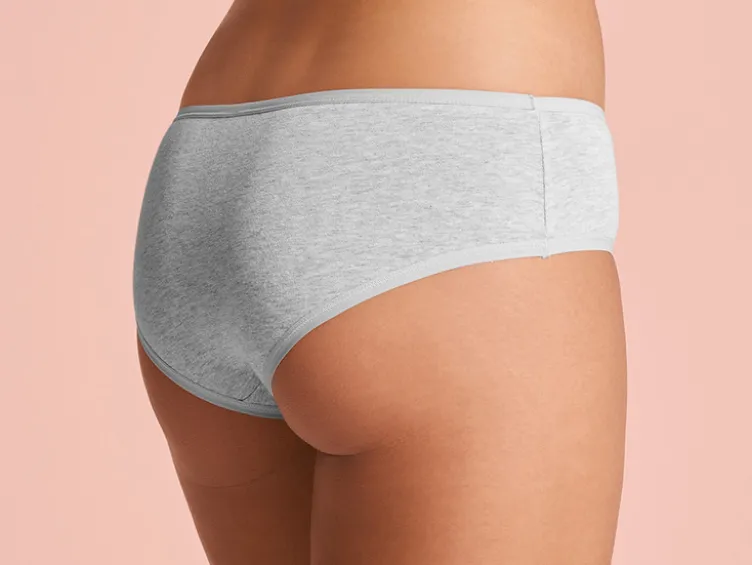 Damen Hipster, 5 Stück, mit hohem Baumwollanteil