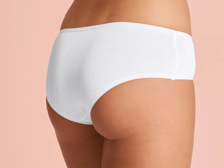 Damen Hipster, 5 Stück, mit hohem Baumwollanteil