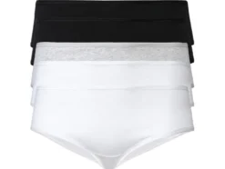 Damen Hipster, 5 Stück, mit hohem Baumwollanteil