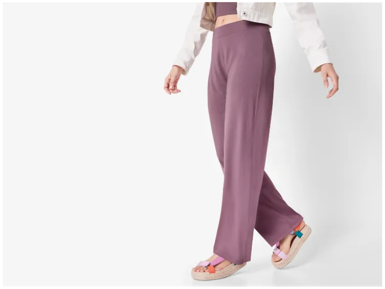 Damen Hose, gerade geschnitten