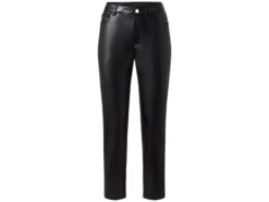Damen Hose, in Lederoptik