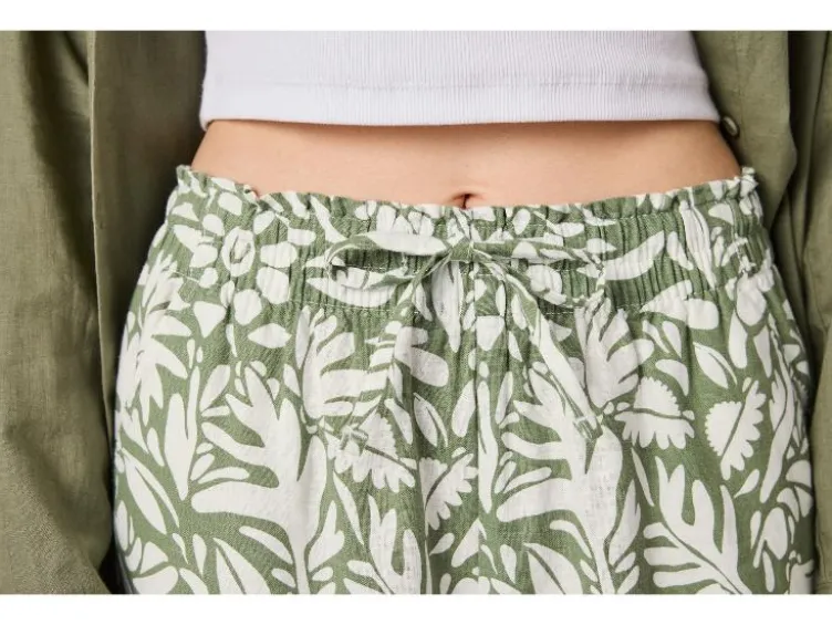 Damen Hose mit Leinen