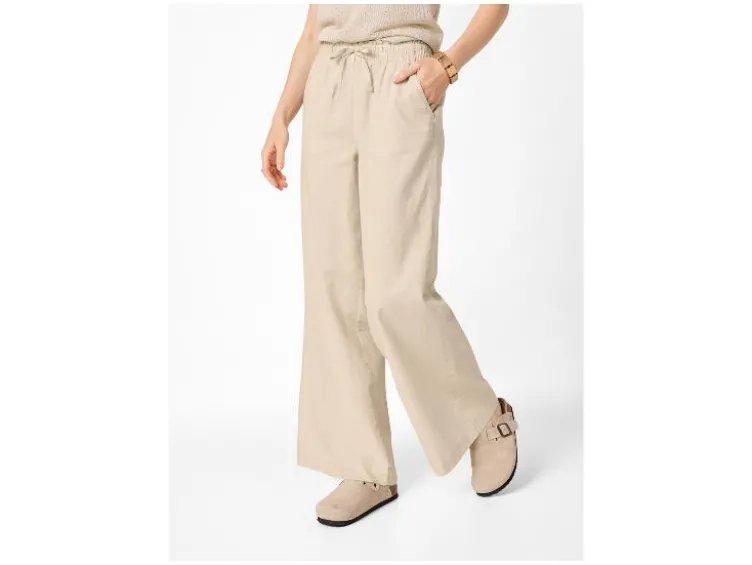 Damen Hose mit Leinen